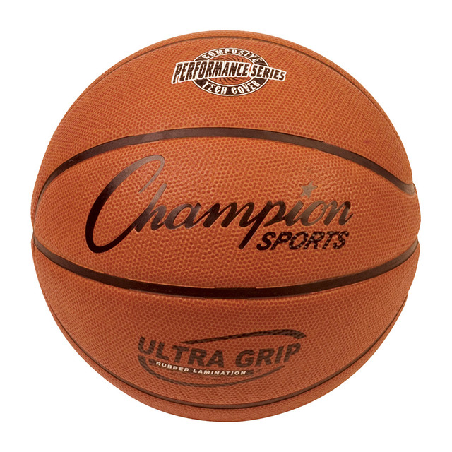 CHAMPION SPORTS Champion Sports Ultra Grip Rubber Basketball with Bladder, Official Size 7