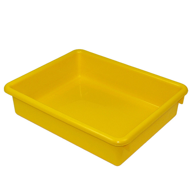 ROMANOFF PRODUCTS Romanoff Stowaway® 3" Letter Tray no Lid, Yellow