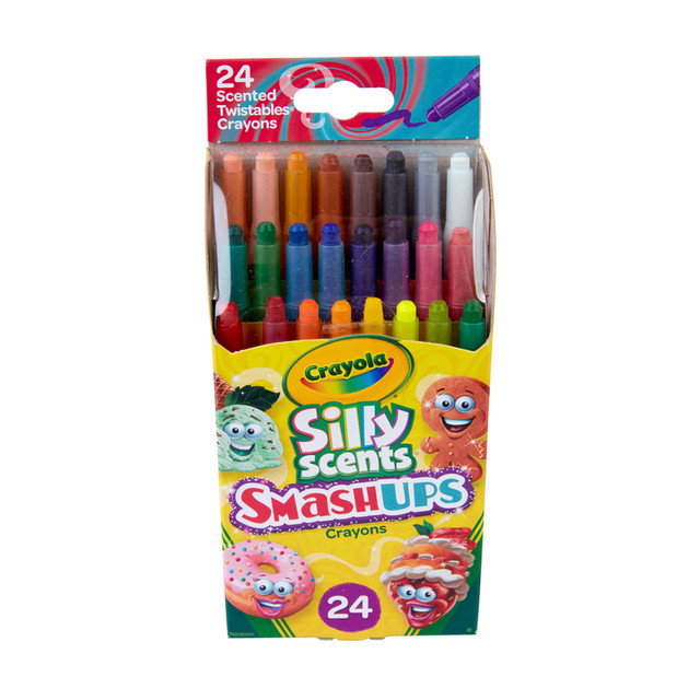 CRAYOLA LLC Crayola® Silly Scents™ Smash Ups Mini Twistables Scented Crayons, 24 Count