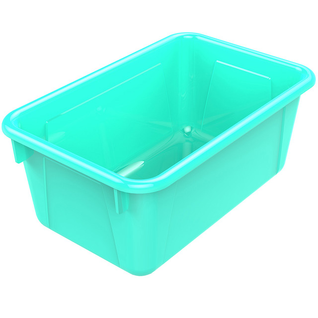 STOREX INDUSTRIES Storex Small Cubby Bin, Teal