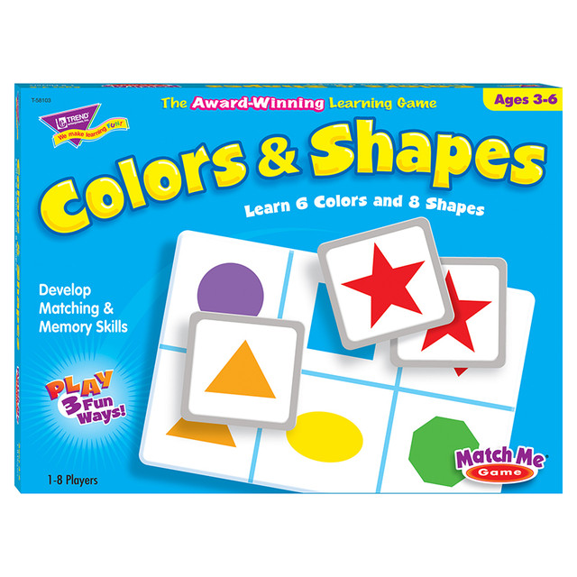 TREND ENTERPRISES INC. TREND Colors & Shapes Match Me® Games