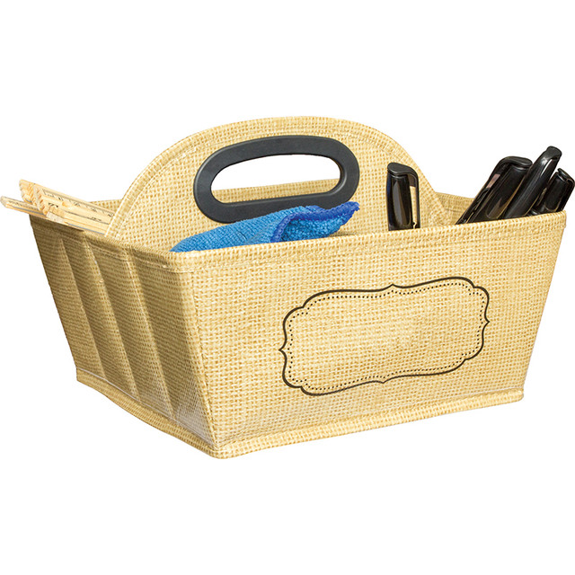 TEACHER CREATED RESOURCES Teacher Created Resources® Burlap Design Storage Caddy