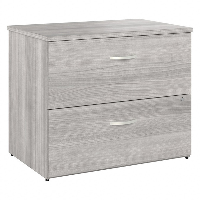 BUSH INDUSTRIES INC. HYF136PGSU-Z Bush Business Furniture Hybrid 35-11/16inW x 23-3/8inD Lateral 2-Drawer File Cabinet, Platinum Gray, Standard Delivery