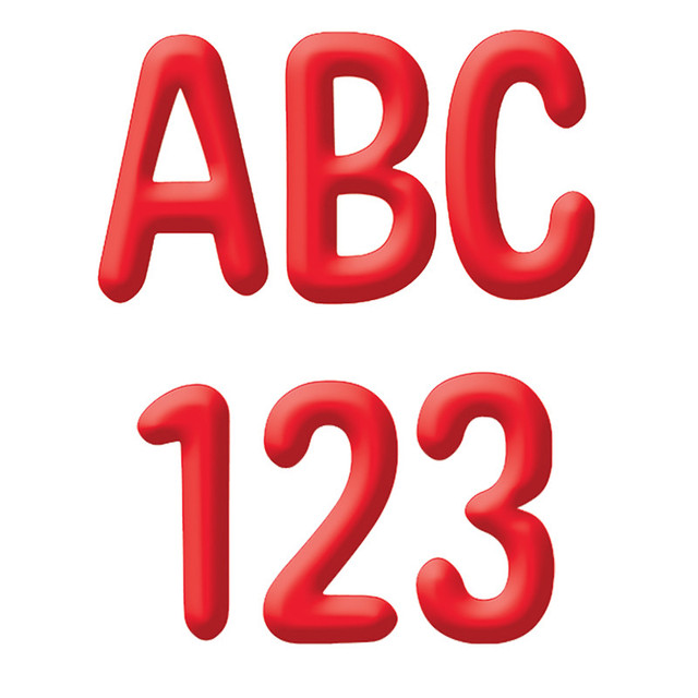 EUREKA Eureka® Color My World - Solid Red 4" Deco Letters, Pack of 180
