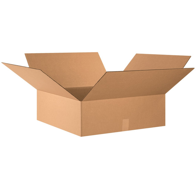 B O X MANAGEMENT, INC. 24248 Partners Brand Flat Corrugated Boxes, 24in x 24in x 8in, Kraft, Box Of 10