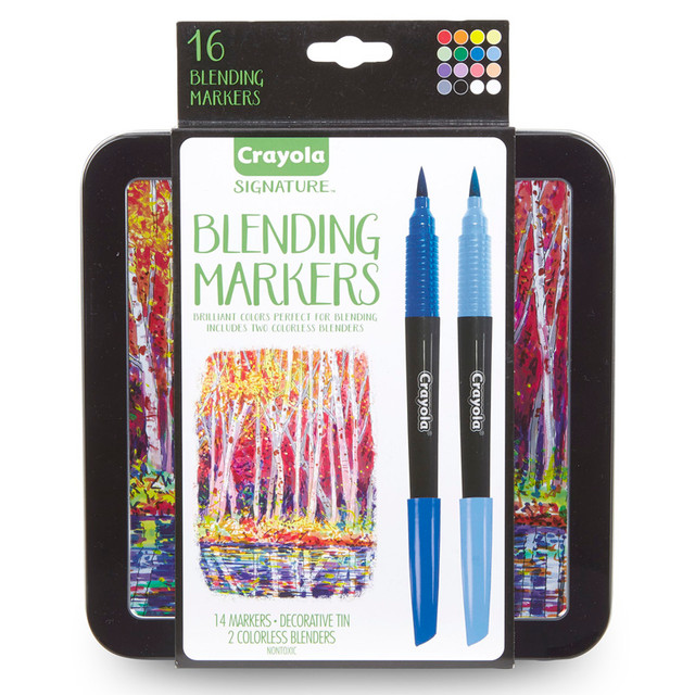 CRAYOLA LLC Crayola® Signature Blending Markers, Pack of 16
