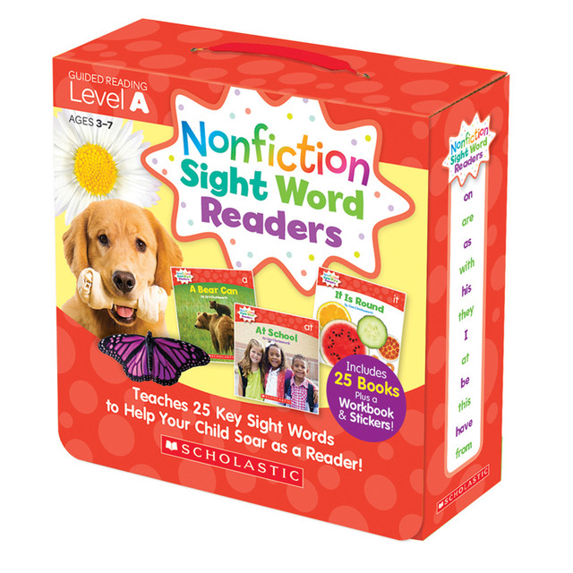 SCHOLASTIC TEACHING RESOURCES Scholastic Teaching Solutions Nonfiction Sight Word Readers Set, Level A, Set of 25 Books