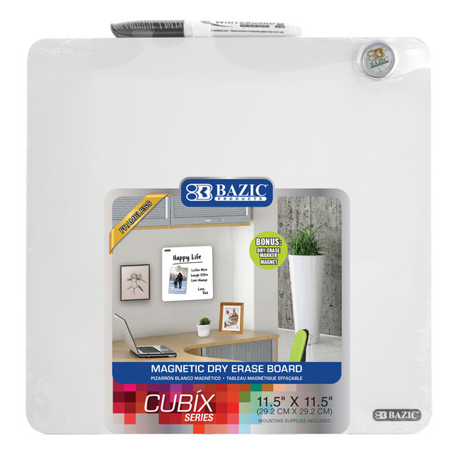 BAZIC PRODUCTS BAZIC Products® Magnetic Dry Erase Tile, 11.5" x 11.5"