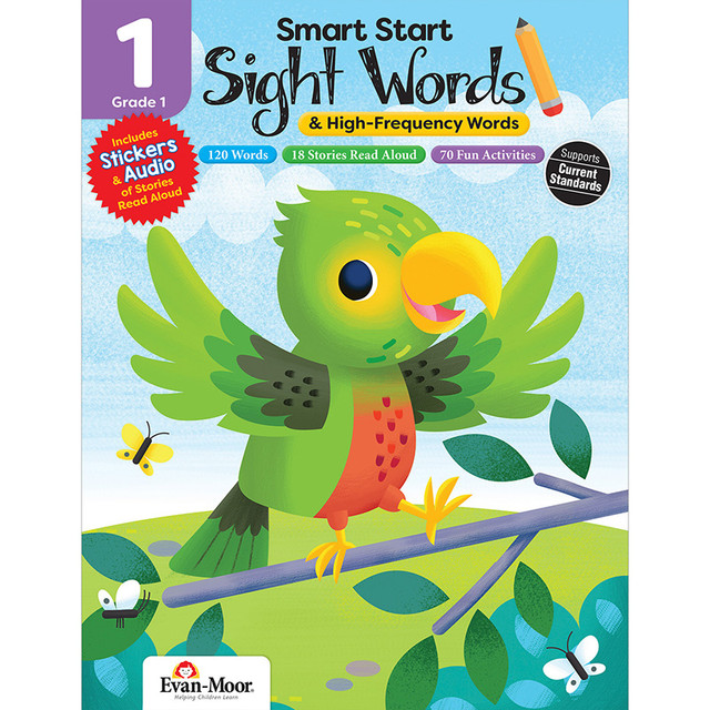 EVAN-MOOR Evan-Moor Educational Publishers Smart Start Sight Words & High-Frequency Words, Grade 1