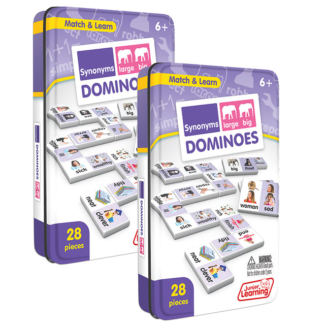 JUNIOR LEARNING Junior Learning® Synonyms Match & Learn Dominoes, Pack of 2