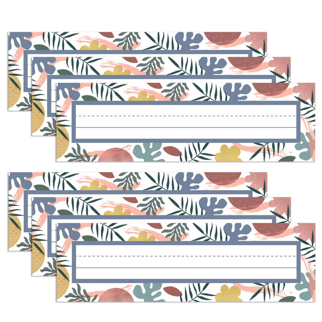 TEACHER CREATED RESOURCES Teacher Created Resources® Wonderfully Wild Flat Name Plates, 3-1/2" x 11-1/2", 36 Per Pack, 6 Packs TEACHER CREATED RESOURCES Teacher Created Resources® Wonderfully Wild Flat Name Plates, 3-1/2" x 11-1/2", 36 Per Pack, 6 Packs