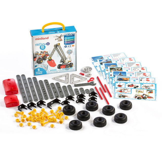 MINILAND EDUCATIONAL CORPORATION Miniland Mecaniko, Vehicle Building Set, 81 Pieces