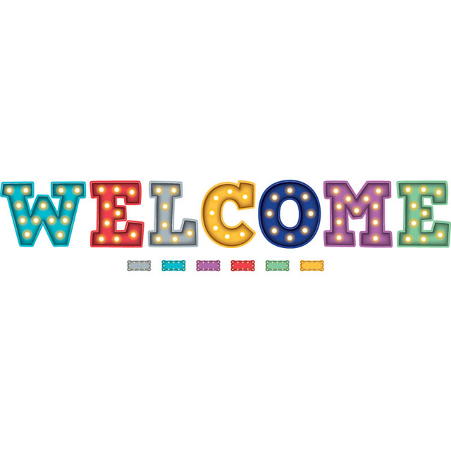 TEACHER CREATED RESOURCES Teacher Created Resources® Marquee Welcome Bulletin Board Display