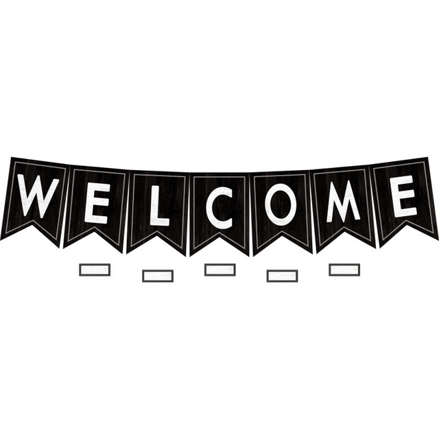 TEACHER CREATED RESOURCES Teacher Created Resources® Modern Farmhouse Pennants Welcome Bulletin Board Set