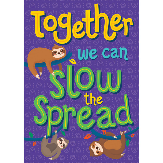 CARSON DELLOSA EDUCATION Carson Dellosa Education One World Together We Can Slow the Spread Poster