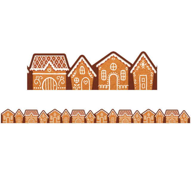 TEACHER CREATED RESOURCES Teacher Created Resources® Gingerbread Houses Die-Cut Border Trim, 35 Feet