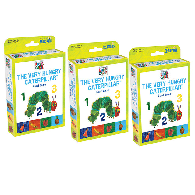 UNIVERSITY GAMES Briarpatch® The World of Eric Carle™ The Very Hungry Caterpillar™ Card Game, Pack of 3