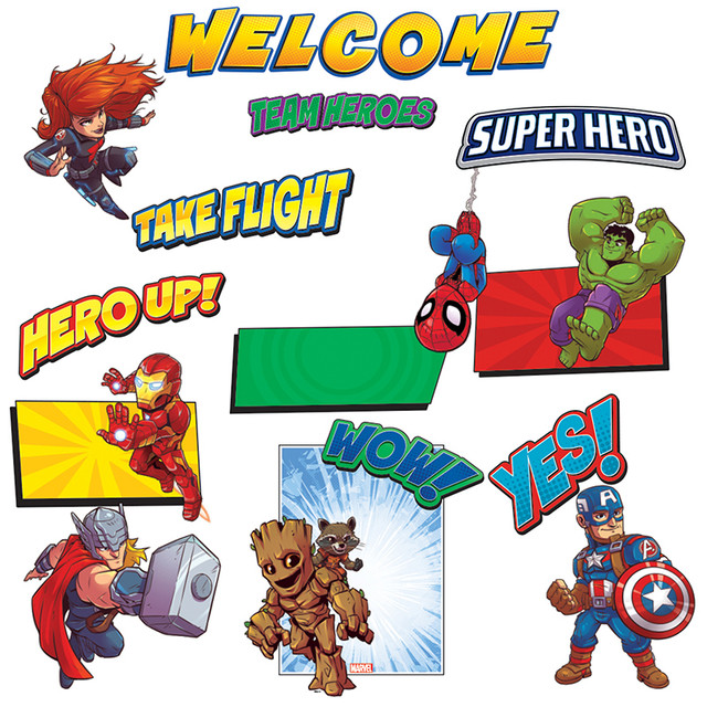 EUREKA Eureka® Marvel™ Super Hero Adventure - Welcome Bulletin Board Sets