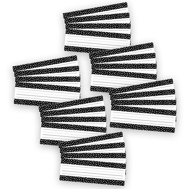 CREATIVE TEACHING PRESS Creative Teaching Press® Messy Dots on Black Name Plates, 9-1/2" x 3-1/4", 36 Per Pack, 6 Packs