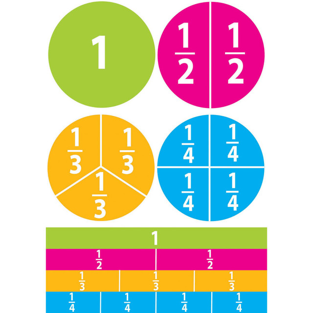ASHLEY PRODUCTIONS Ashley Productions® Math Die-Cut Magnets, Beginning Fractions