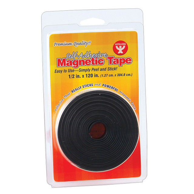 HYGLOSS PRODUCTS INC. Hygloss® Magnetic Tape, 1/2" x 120" HYGLOSS PRODUCTS INC. Hygloss® Magnetic Tape, 1/2" x 120"