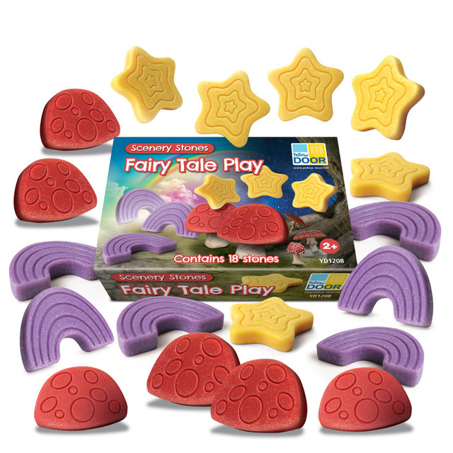 YELLOW DOOR US LLC Yellow Door Scenery Stones – Fairy Tale Play, Set of 18