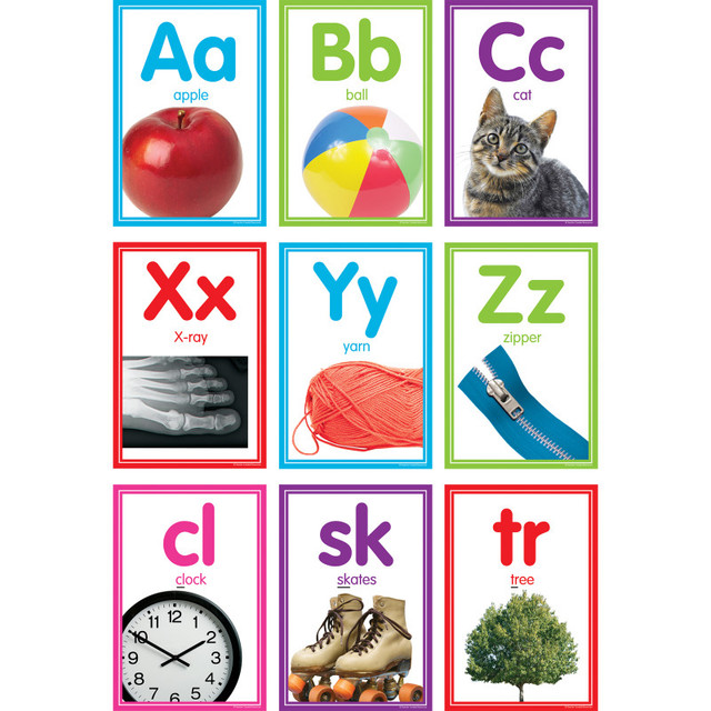 TEACHER CREATED RESOURCES Teacher Created Resources® Colorful Photo Alphabet Cards Bulletin Board Set