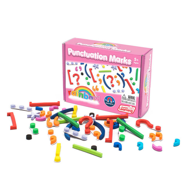 JUNIOR LEARNING Junior Learning® Rainbow Punctuation Marks, 40 Pieces