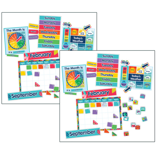 CARSON DELLOSA EDUCATION Carson Dellosa Education One World Calendar Bulletin Board Set, 2 Sets