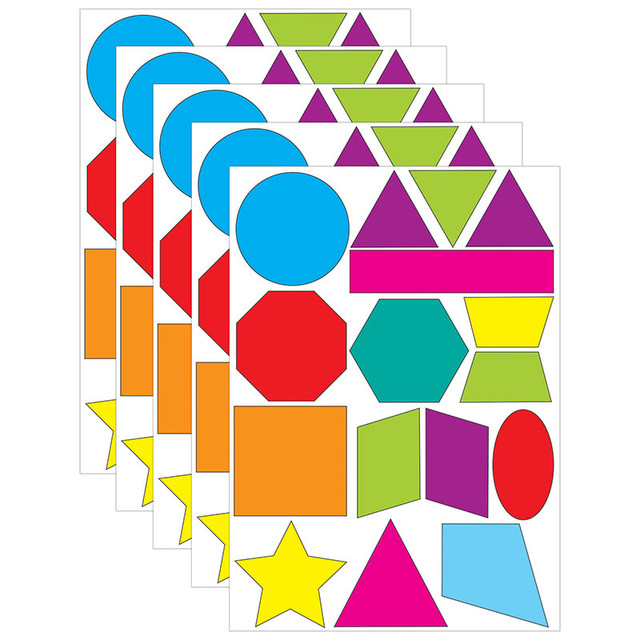 ASHLEY PRODUCTIONS Ashley Productions® Math Die-Cut Magnets, Shapes, 16 Per Pack, 5 Packs