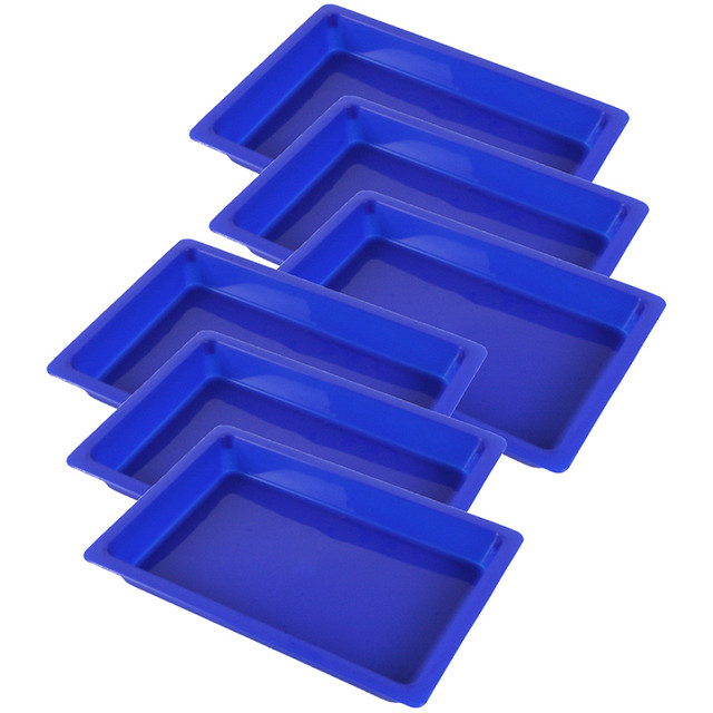 ROMANOFF PRODUCTS Romanoff Small Creativitray®, Blue, Pack of 6