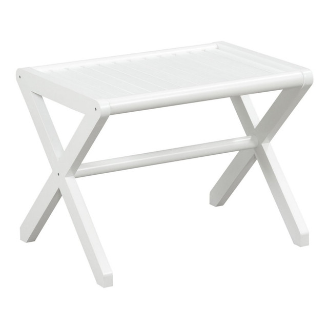 NEW RIDGE, LLC 2219-WHT New Ridge Home Goods Abingdon Bench, White