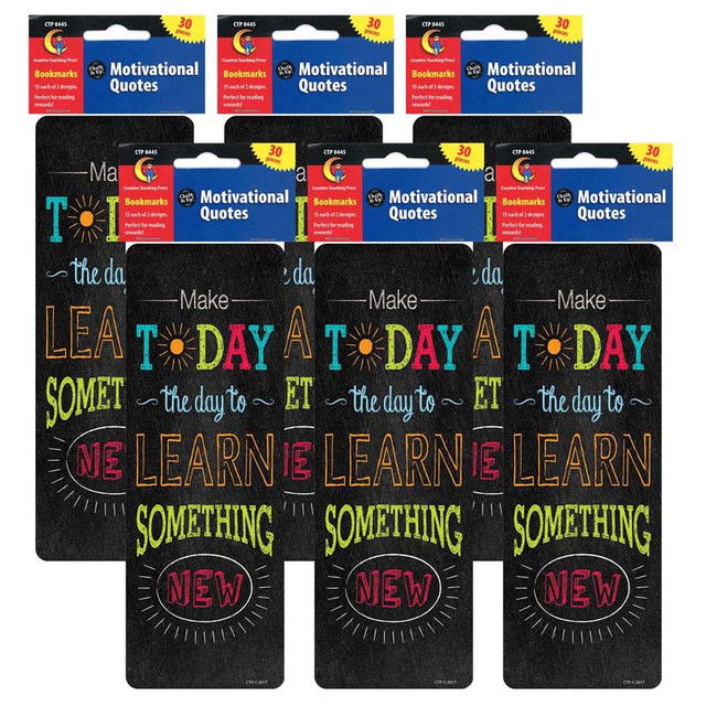 CREATIVE TEACHING PRESS Creative Teaching Press® Chalk It Up! Motivational Quotes Bookmarks, 30 Per Pack, 6 Packs