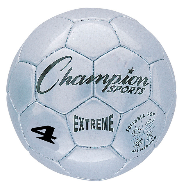 CHAMPION SPORTS Champion Sports Extreme Soccer Ball, Size 4, Silver