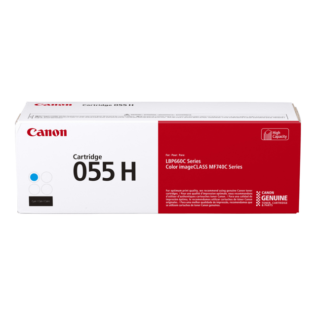 CANON USA, INC. 3019C001AA Canon 055H Cyan High Yield Toner Cartridge, 3019C001 CANON USA, INC. 3019C001AA Canon 055H Cyan High Yield Toner Cartridge, 3019C001