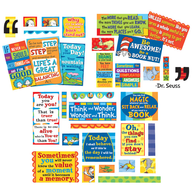 EUREKA Eureka® Dr. Seuss™ 35 Quotes Bulletin Board Set