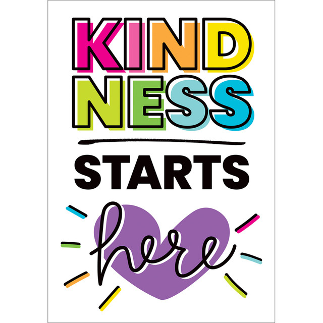 CARSON DELLOSA EDUCATION Carson Dellosa Education Kind Vibes Kindness Starts Here Poster