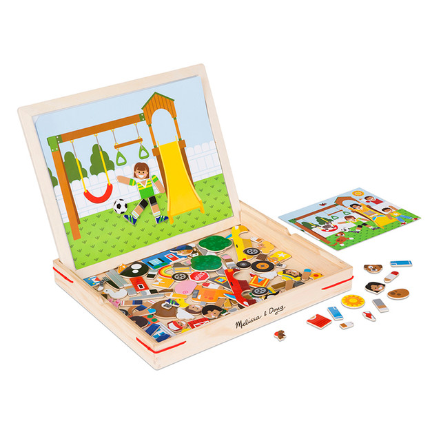 MELISSA & DOUG Melissa & Doug Wooden Magnetic Matching Picture Game
