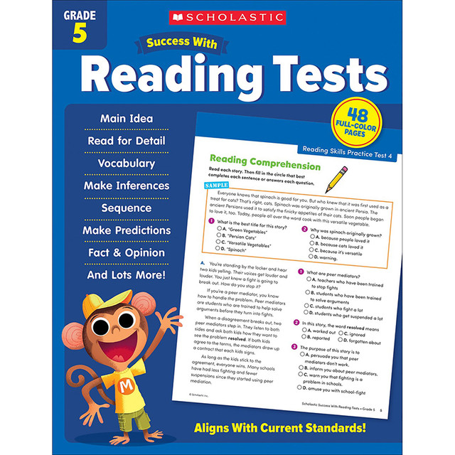 SCHOLASTIC TEACHING RESOURCES Scholastic Teaching Solutions Success With Reading Tests: Grade 5