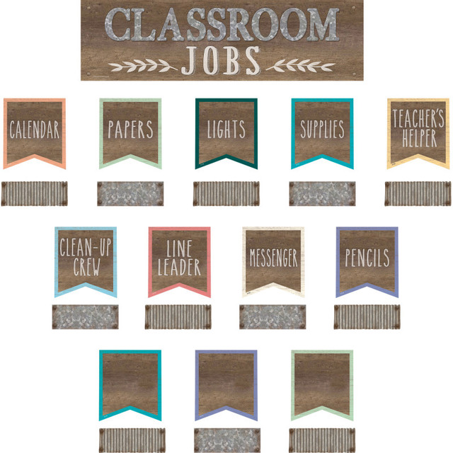 TEACHER CREATED RESOURCES Teacher Created Resources® Home Sweet Classroom Jobs Mini Bulletin Board Set