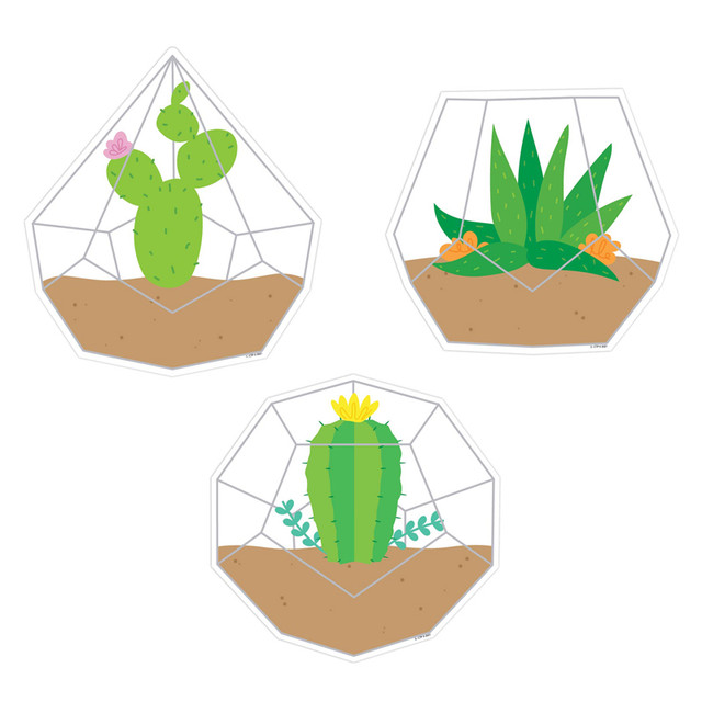 CREATIVE TEACHING PRESS Creative Teaching Press® Positively Plants Terrariums 6" Designer Cut-Outs, Pack of 36