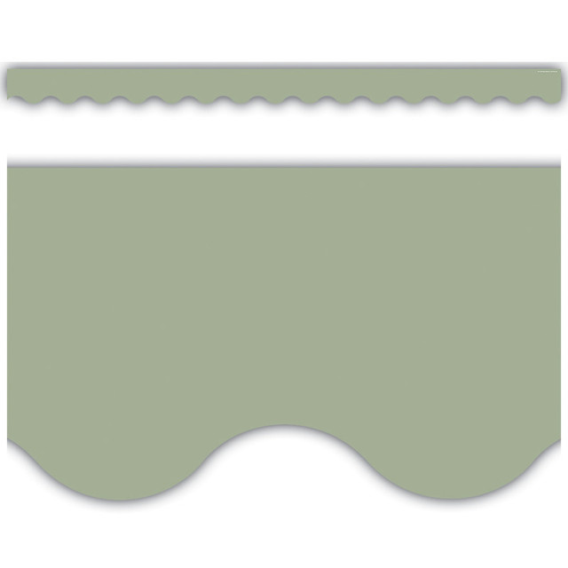 TEACHER CREATED RESOURCES Teacher Created Resources® Sage Green Scalloped Border Trim, 35 Feet Per Pack, 6 Packs