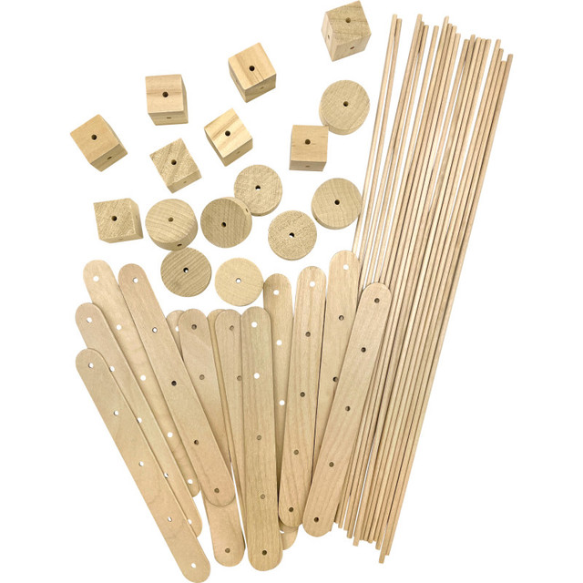 TEACHER CREATED RESOURCES Teacher Created Resources® STEM Basics: Wood Construction Kit - 66 Count TEACHER CREATED RESOURCES Teacher Created Resources® STEM Basics: Wood Construction Kit - 66 Count