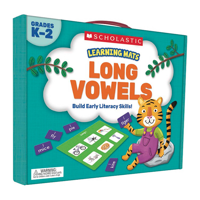 SCHOLASTIC TEACHING RESOURCES Scholastic Teaching Solutions Learning Mats: Long Vowels, Grades K-2