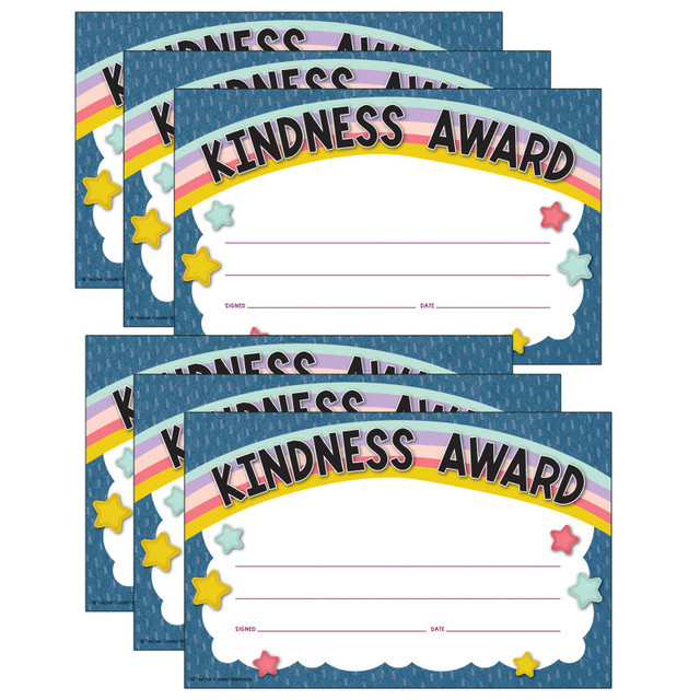 TEACHER CREATED RESOURCES Teacher Created Resources® Oh Happy Day Kindness Awards, 30 Per Pack, 6 Packs