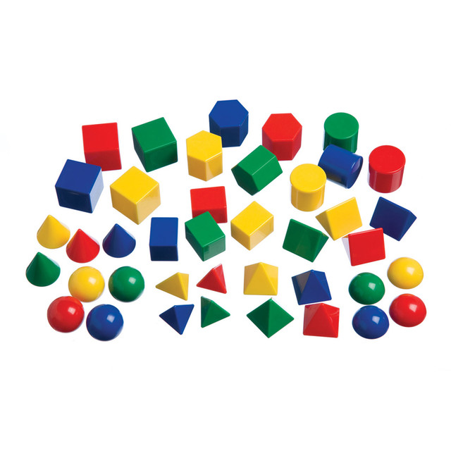 LEARNING ADVANTAGE edxeducation® Mini Geometric Solids - Set of 40