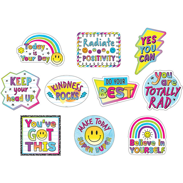 TEACHER CREATED RESOURCES Teacher Created Resources® Brights 4Ever Positive Saying Accents, Pack of 30