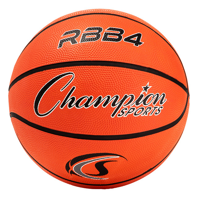 CHAMPION SPORTS Champion Sports Intermediate Rubber Basketball, Size 6, Orange