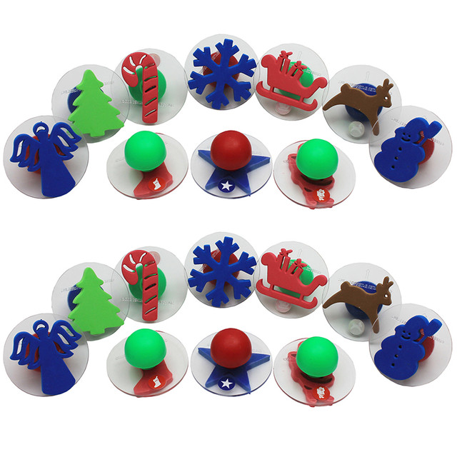 LEARNING ADVANTAGE READY 2 LEARN™ Giant Stampers - Christmas Shapes - 10 Per Set - 2 Sets