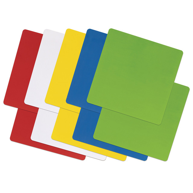 DIXON TICONDEROGA CO Pacon® Self-Stick Dry Erase Squares, 5 Assorted Colors, 10" x 10", 10 Count
